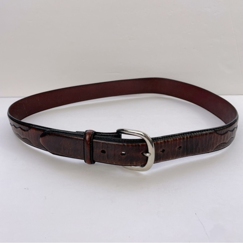 Silver Creek Western Brown Leather‎ Belt